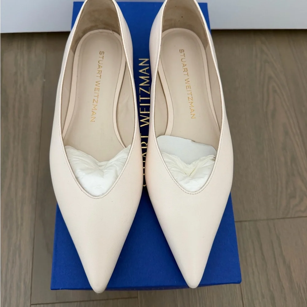 Stuart Weitzman Pointed Ballet Flats - Picture 2 of 3